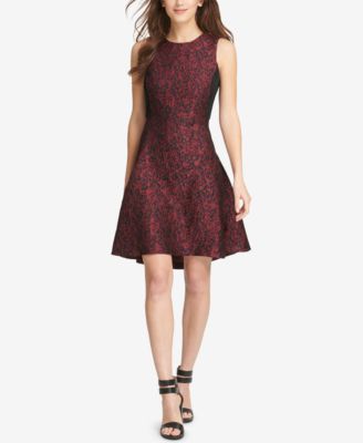 DKNY - Jacquard Fit & Flare Dress