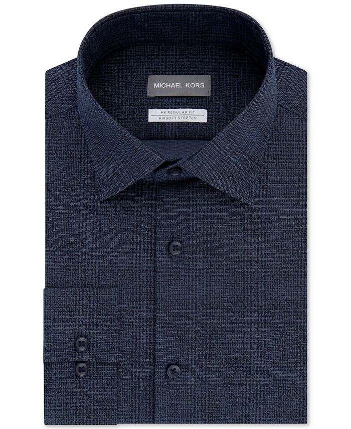 Michael Kors Men's Classic/Regular Fit NonIron Airsoft Stretch