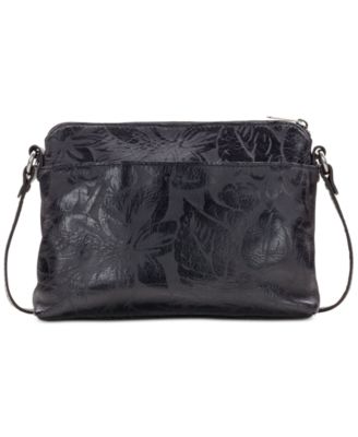 Patricia Nash Avellino Laser Floral Leather Crossbody