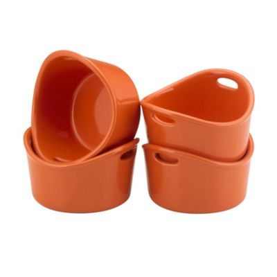 Rachael Ray - Stoneware 4-Piece Bubble & Brown Ramekin Set