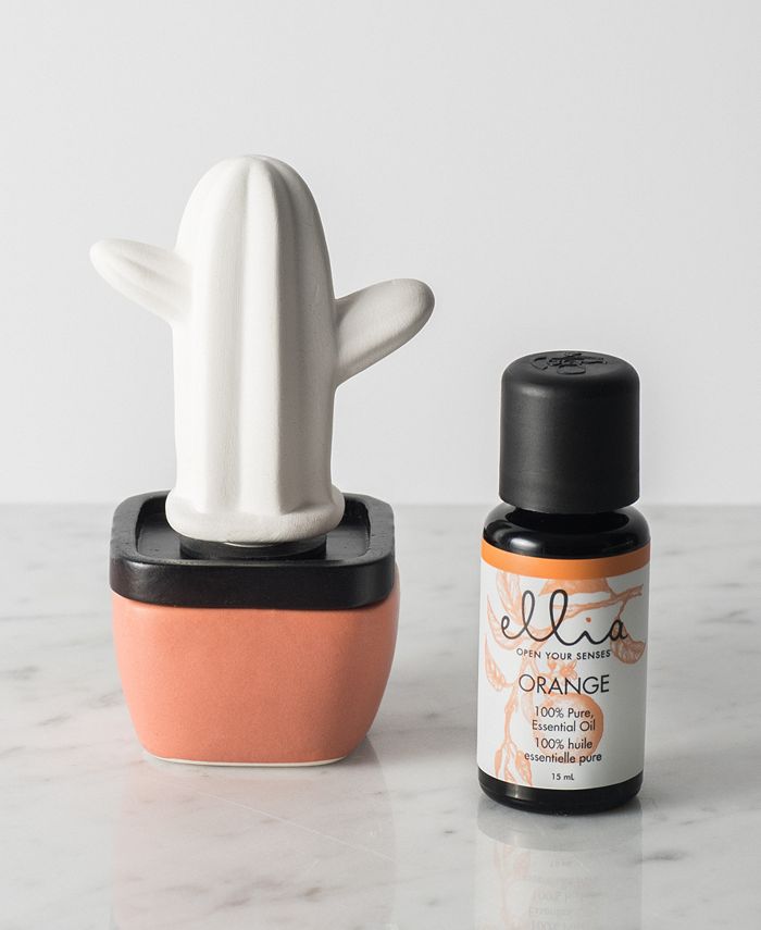 Homedics Ellia Porcelain Cactus Aroma Diffuser Macy's