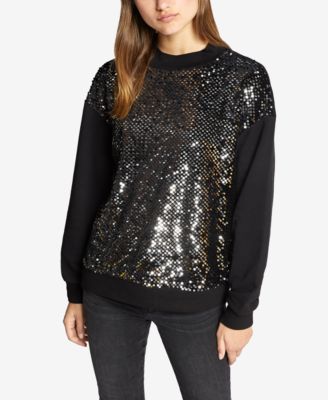 sequin sweatshirt women's