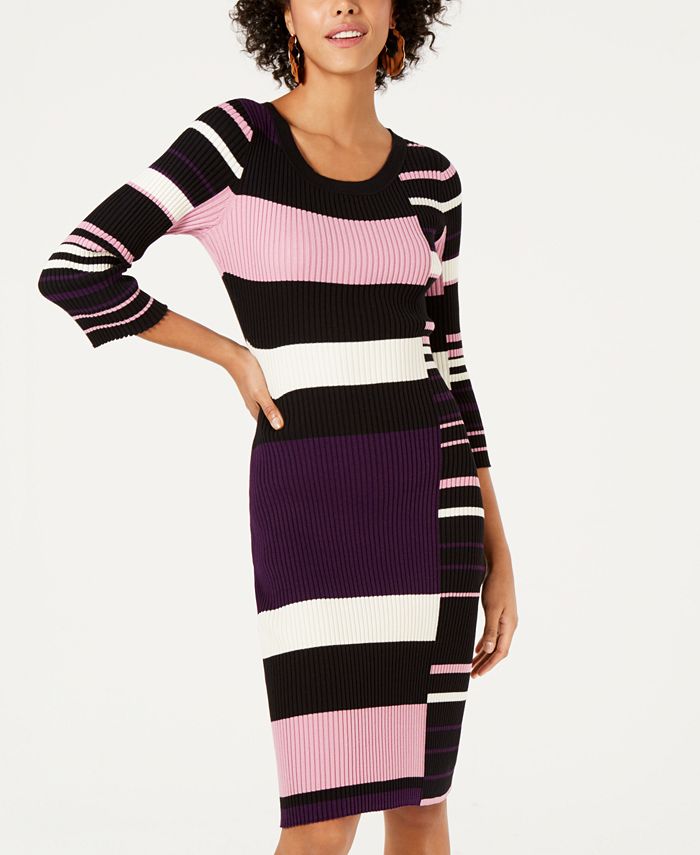 Bar iii striped dress discount