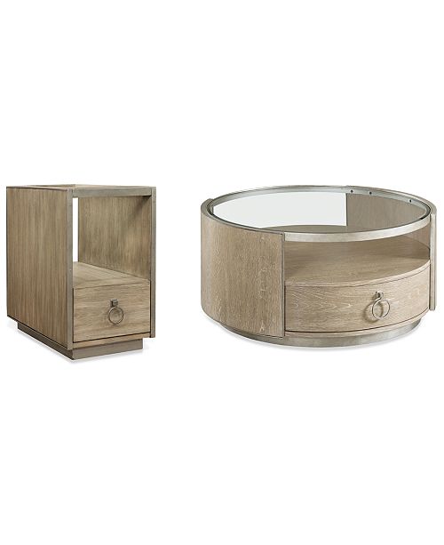 Furniture Esme Table Furniture 2 Pc Set Round Coffee Table