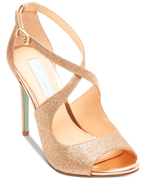 macys blue pumps