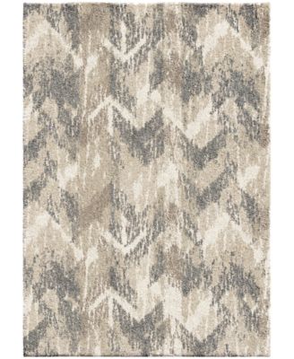 Palmetto Living - Carolina Wild Distressed Chevron Natural 9' x 13' Area Rug