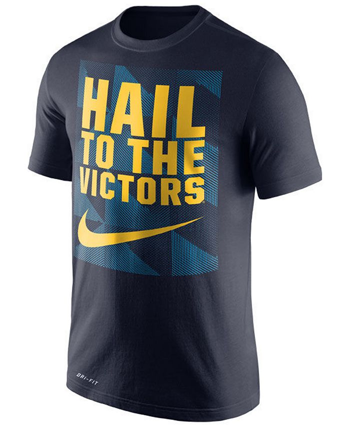 Nike Men's Michigan Wolverines Dri-FIT Fluid Force Mantra T-Shirt - Macy's