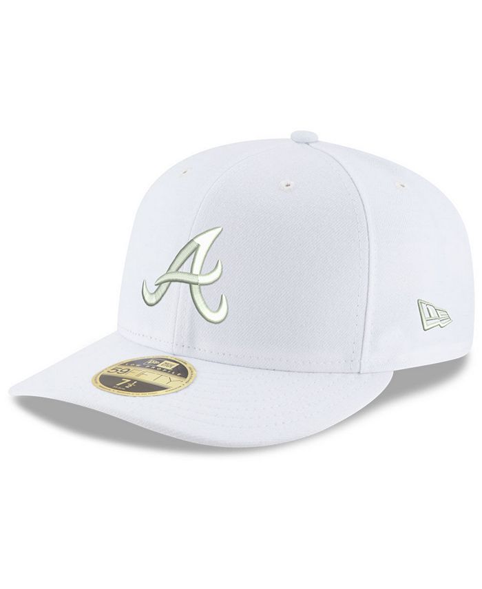 New Era Atlanta Braves Triple White Low Profile 59FIFTY Fitted Cap