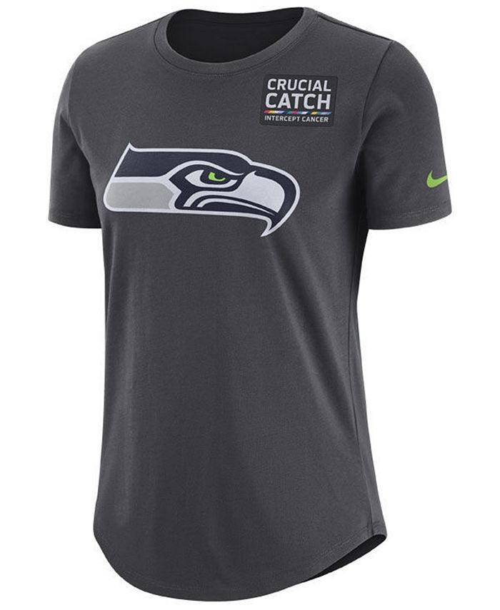 Nike Women's Seattle Seahawks Crucial Catch T-Shirt - Macy's