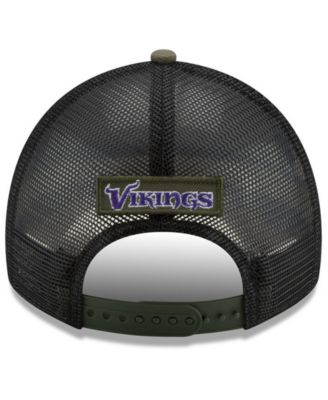 New Era Minnesota Vikings Camo Service Patch 9TWENTY Trucker Cap