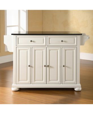 Crosley Alexandria Solid Black Granite Top Kitchen Island Macy S   10554079 Fpx.tif