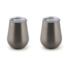 14oz Double Wall Stemless Wine Tumblers - Set of 2