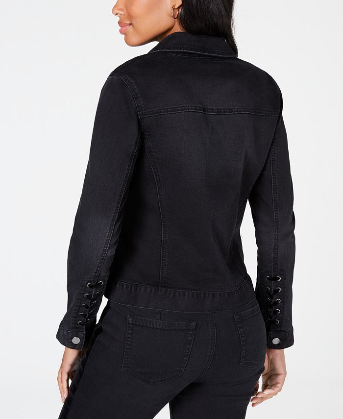 Charter Club GrommetSleeve Denim Jacket, Created for Macy's Macy's