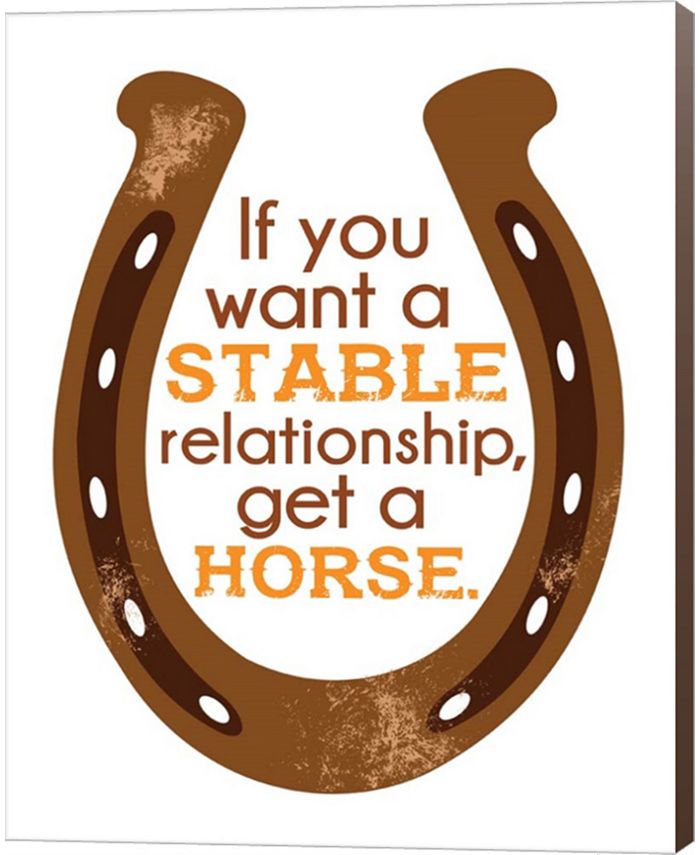 Metaverse Horseshoe Quote 2 By Sports Mania Canvas Art Macy's