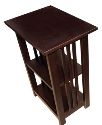 Mission 2 Shelf End Table, Espresso