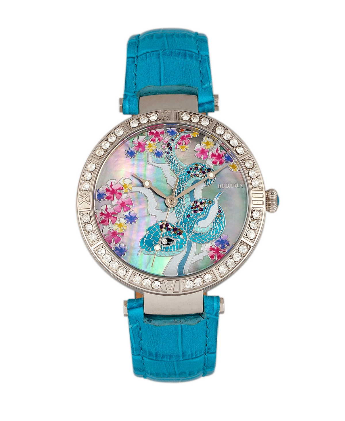 Bertha Quartz Mia Collection Blueleather Watch 38Mm