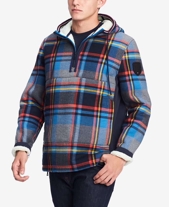 Details about   Tommy Hilfiger Matterhorn Pullover Jacket Plaid Fleece Mens Size Large 