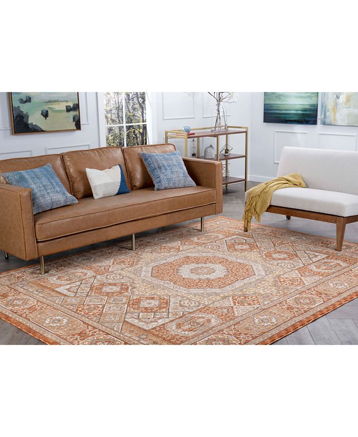 KM Home Harper HA3122 Spice Area Rug & Reviews Rugs Macy's