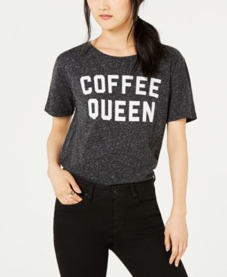 Love Tribe - Juniors' Coffee Queen Graphic-Print T-Shirt