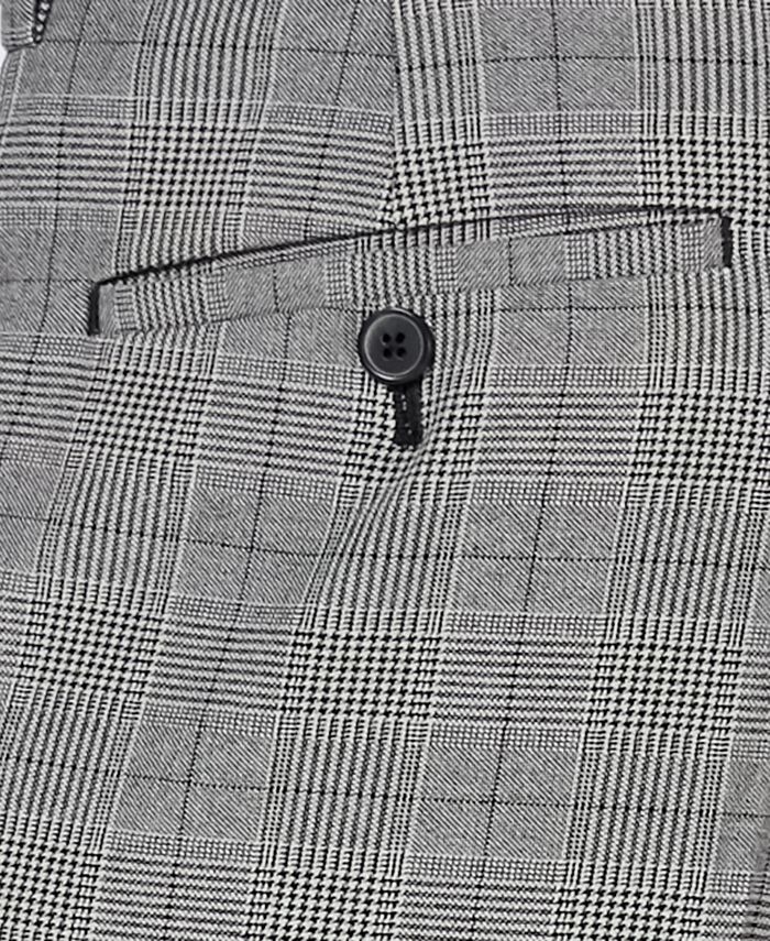 INC International Concepts INC Men's Glen Plaid Side-Striped Pants ...