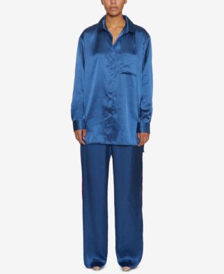 INSPR Natalie Off Duty Satin Tuxedo Pant, Created for Macy's