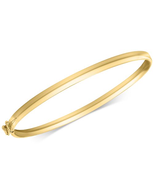 Macy's Children's Polished Bangle Bracelet in 14k Gold & Reviews Bracelets Jewelry & Watches