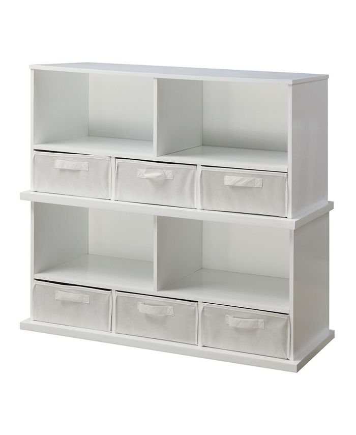 Badger Basket Stackable Shelf Storage Cubby With Three Baskets Macy's