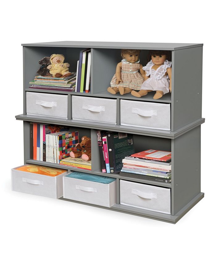 Badger Basket Stackable Shelf Storage Cubby With Three Baskets Macy's