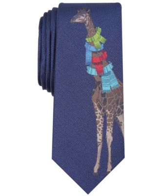 Bar III - Men's Giraffe in Scarves Skinny Tie