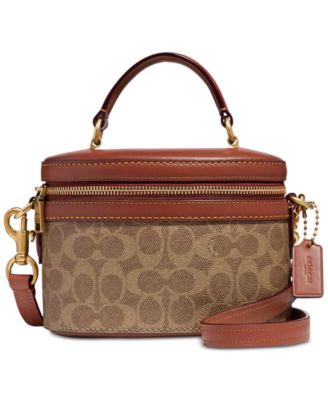 coach trail bag in signature canvas