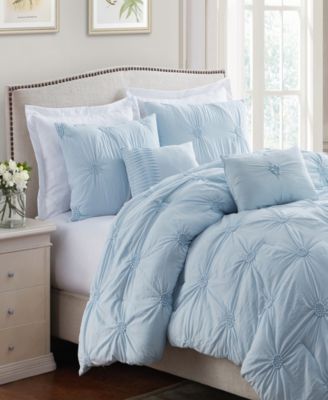 Floral Pintuck Comforter Set, Twin/Twin XL