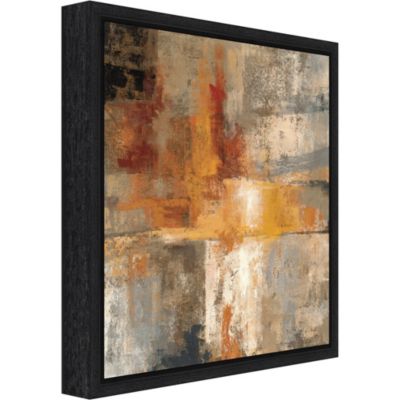 Silver and Amber Crop by Silvia Vassileva Canvas Framed Art