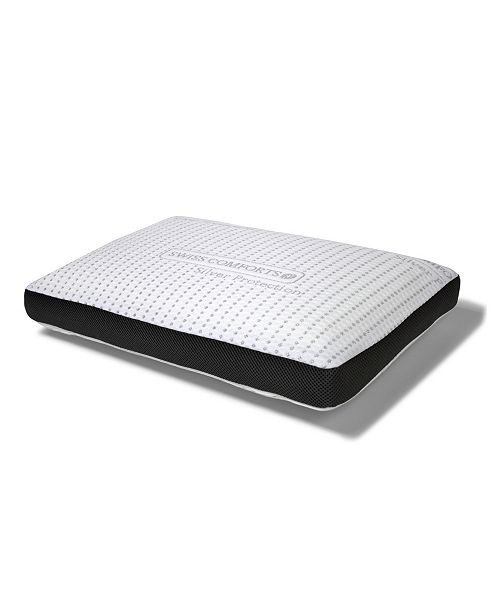 Swiss Comforts Silver Memory Foam Pillow 22 X14 Reviews Pillows 