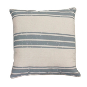Thro Polyester Fill Dolly Farm Stripe Pillow, 20" X 20" In Gray