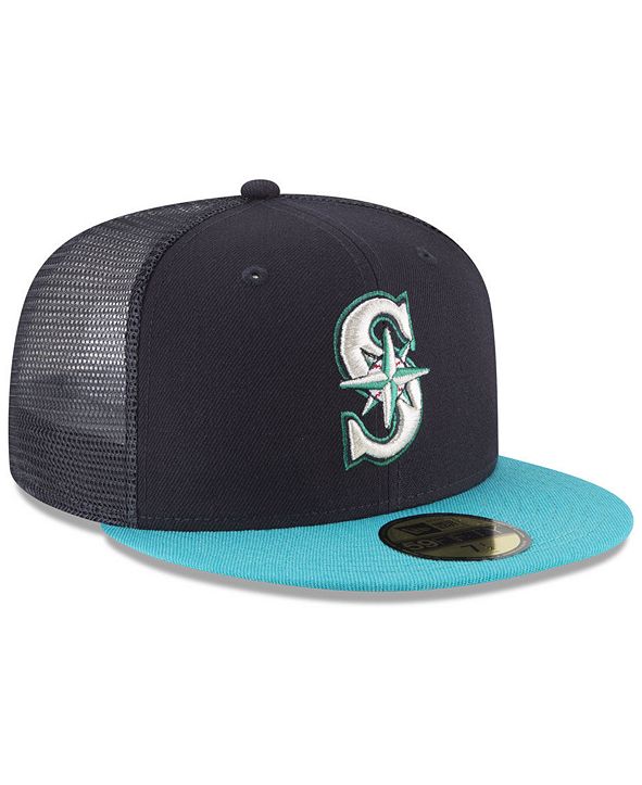 New Era Seattle Mariners OnField Mesh Back 59FIFTY Fitted Cap