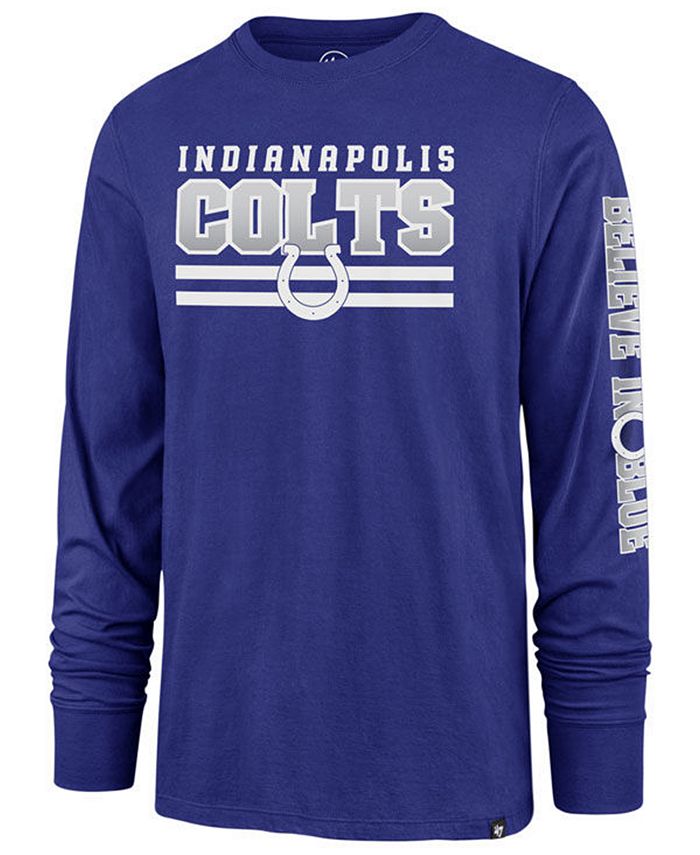 '47 Brand Men's Indianapolis Colts Level Up Long Sleeve Super Rival T ...