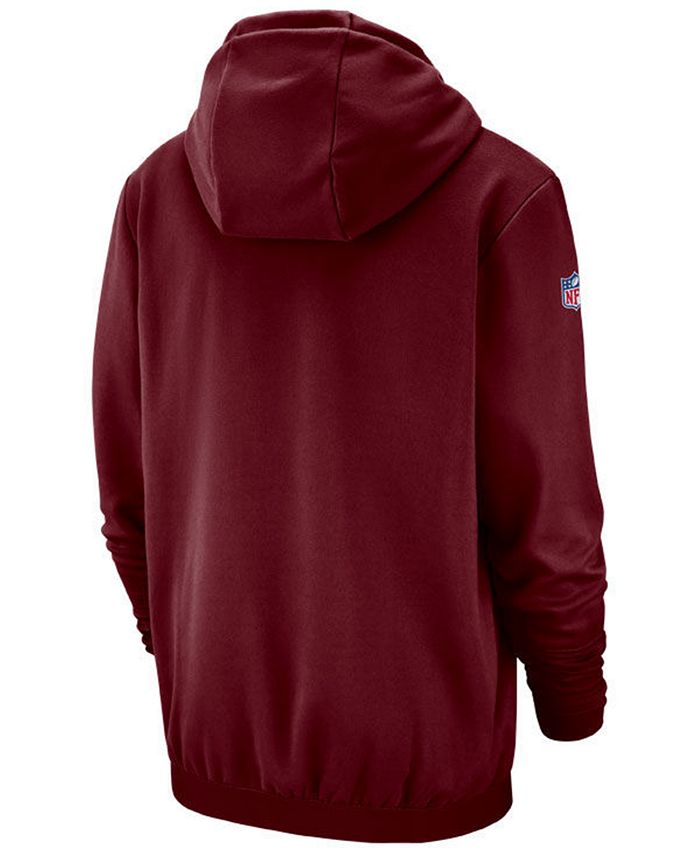 Men's washington redskins nike olive salute new arrivals to service sideline therma performance pullover hoodie