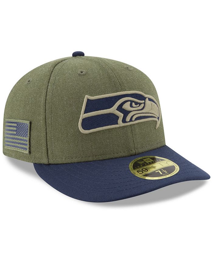 New Era Seattle Seahawks Salute To Service Low Profile 59FIFTY Fitted ...