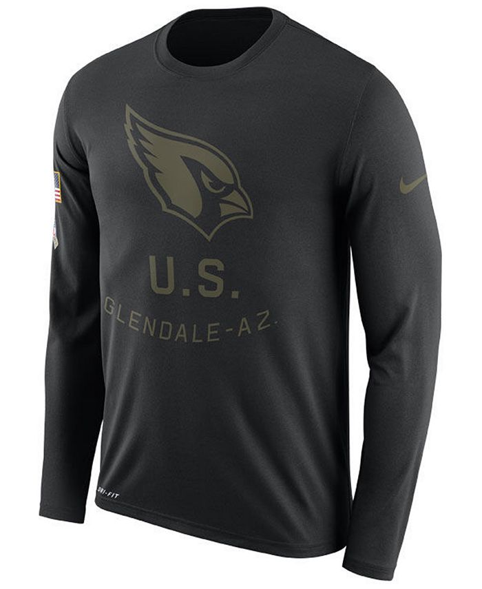 Nike Men's Arizona Cardinals Salute To Service Legend Long Sleeve T-Shirt -  Macy's