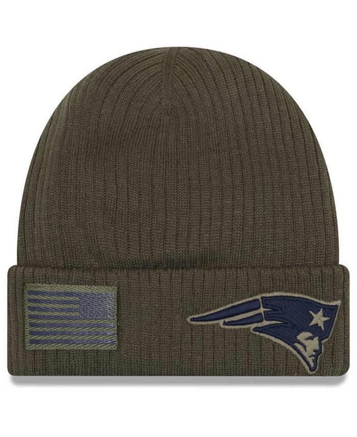 New England Patriots New Era 2024 Salute To Service 39THIRTY Hat – White Arctic Camo