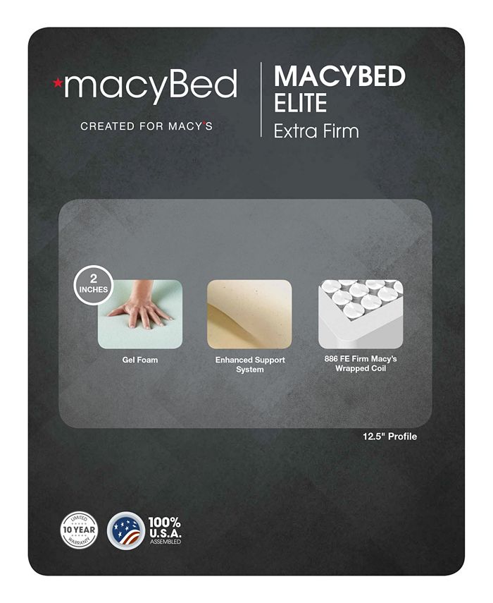 MacyBed by Serta Elite 12.5" Extra Firm Mattress California King