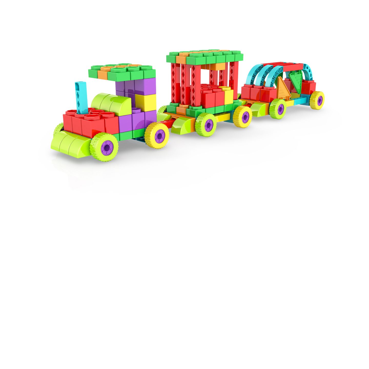 Детский конструктор Elenco Qboidz 30 in 1 30-Piece Building Set, Ages 3+ — фото 1