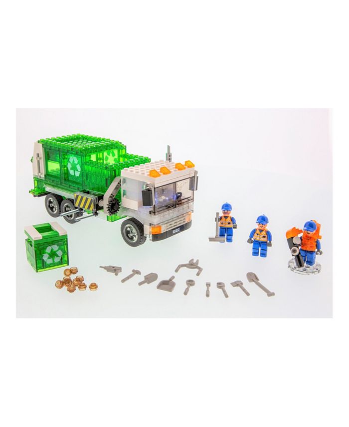 Laser Pegs Heroes Recycle Truck 330 Piece Construction Block Set