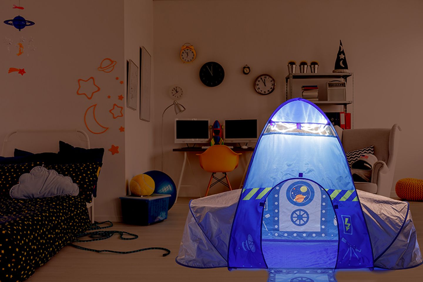 Детская игрушка Fun2Give Pop It Up Rocket Play Tent With Lights — фото 2