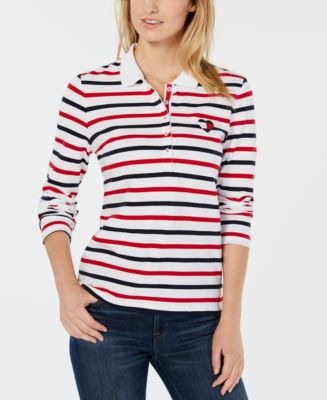 Tommy Hilfiger Striped Polo Shirt, Created for Macy's - Macy's