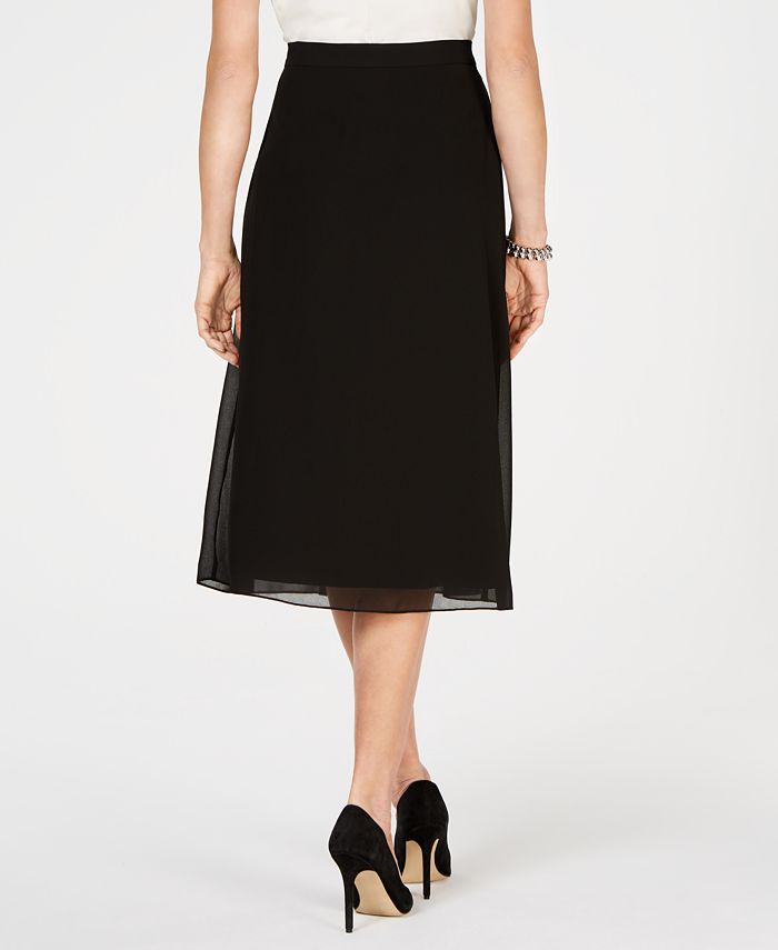 Anne Klein Pleated Midi Skirt - Macy's