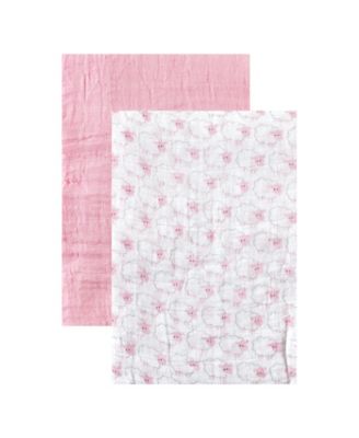pink muslin swaddle blankets