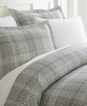 Ienjoy Home Elegant Designs Patterned Duvet Cover Set By The Home Collection, Twin/twin Xl In Grey Polka Dots