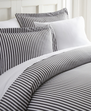 Ienjoy Home Elegant Designs Patterned Duvet Cover Set, Twin/twin Xl In Grey Ribbon