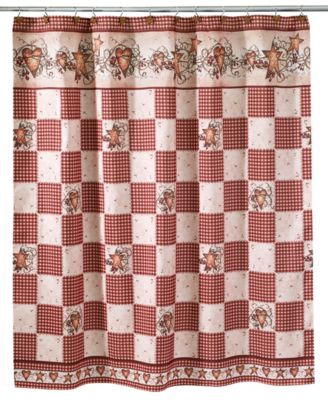 Avanti - Hearts and Stars Shower Curtain